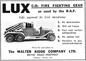 Kidde: Walter Kidde LUX CO2 Fire Fighting Gear For The RAF