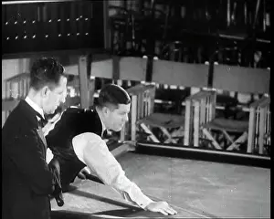 Billiards: Walter Lindrum Playing a Game of Billiards