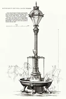 Macfarlane: Walter MacFarlane, Lamp Pillar with Circular Water Trough