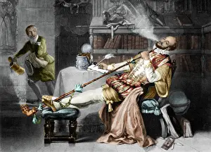 Doused: Walter Raleigh Doused by Servant, 16th Century