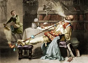 Doused: Walter Raleigh Doused by Servant, 16th Century