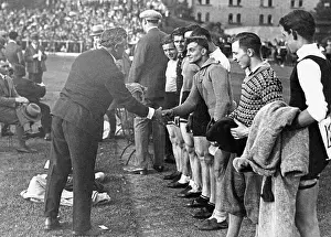 Congratulate: Walter Ruett in the Berlin Polizeistadion, 1931