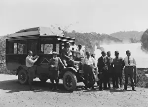 Ruttmann: Walter Ruttmann during a shooting, 1928