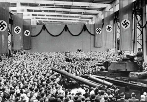Duesseldorf: Walter von Brauchitsch during a speech in an
