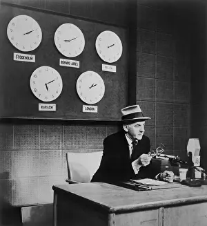 Syndicated: Walter Winchell during ABC-TV and radio simulcasts