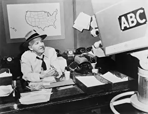 Winchell: Walter Winchell, during the television broadcast