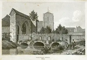 Mayson: Waltham Abbey Gatehouse engraving