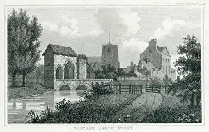 Mayson: Waltham Abbey Gatehouse engraving
