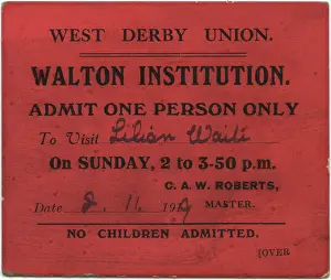 Prosecution: Walton Institution Visiting pass