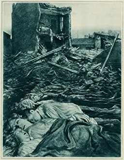 Wanton: Wanton babarism of the Zeppelin: after an air raid