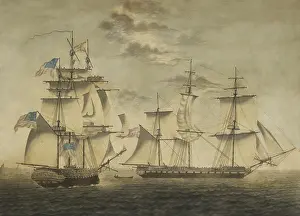 Lcgr1907: War of 1812. Battle between frigates, USS