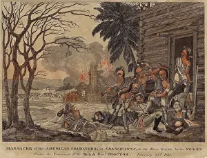 Raisin: War of 1812. Massacre of American prisoners