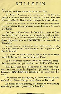 Tilsit: War of the 4th Coalition 1806 - 1807, Treaty