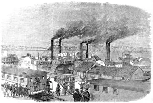 Ensued: The war in America: General Pope's division at the Levee, Ca