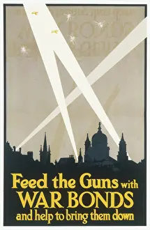 Searchlights: WAR BONDS WWI POSTER