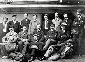 Boer: War correspondents returning by ship from the Boer War