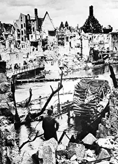 Makeshift: War destruction in Nuremberg, 1945