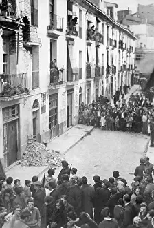 Shelling: War destruction in Valencia, 1937