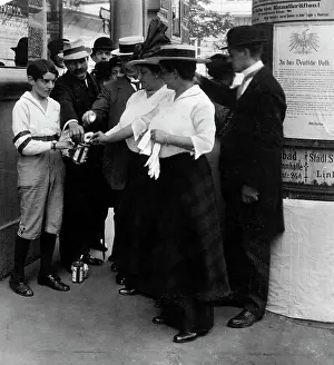 Collects: War donation for the Red Cross, 1914