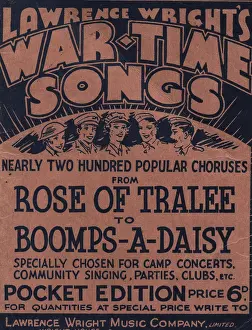 2507: War Ephemera - 1940's WW2, song book, front