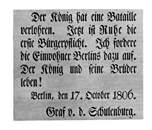 Schulenburg: War of the Fourth Coalition