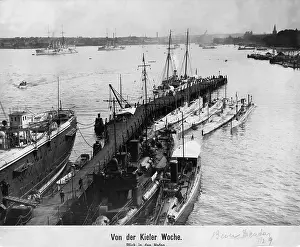 Kieler: War harbor in Kiel, 1913