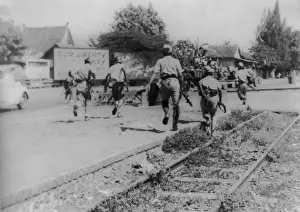 Insurrections: War for Indonesian independence began in 1945