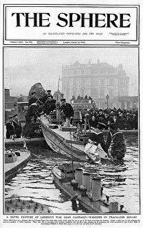 Loans: War Loan Campaign in Trafalgar Square, warships launched