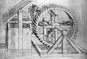 Crossbow: War machine by Leonardo Da Vinci, 15th century