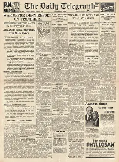 Deny: War Office deny Norway Disaster
