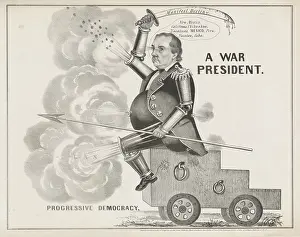 Cass: A war president. Progressive democracy