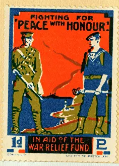Fundraising: War Relief Fund stamp, WW1
