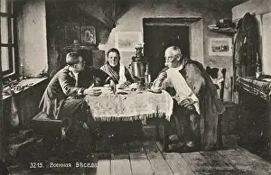 Samovar: War talk in a Russian home