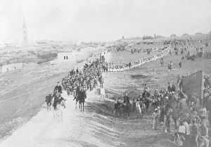 Politically: War volunteers at Jerusalem, 1915
