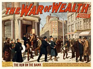 Ephemera: The War of Wealth, Theater Poster, 1895