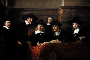 Rembrandt: Wardens of the Amsterdam Drapers Guild, by Rembrandt