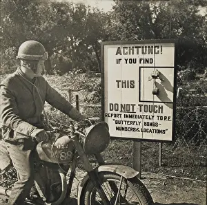 Issued: Ware butterfly bombs - A passing despatch rider