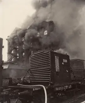 London Fire Brigade: Warehouse on fire near railway line
