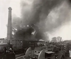 London Fire Brigade: Warehouse on fire near railway line