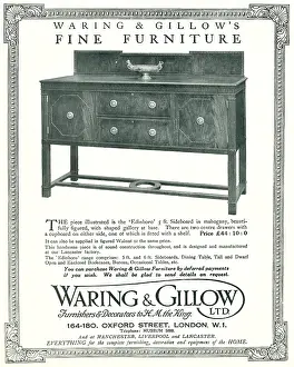 Gillow: Waring and Gillow Advertisement