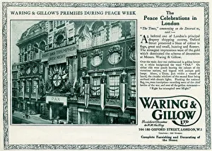 Waring: Waring & Gillow's premises during peace week 1919
