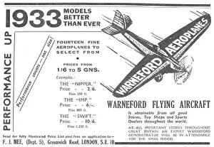 Warneford: Warneford Model Aeroplanes 1932
