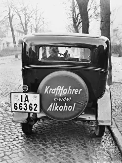 Tire: Warning against drinking and driving, 1926