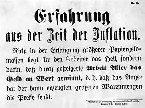 Appeal: Warning poster, 1923