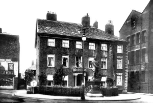 Warrington: Warrington, Academy and Cromwell Statue 1901