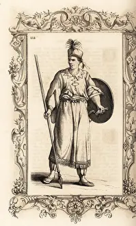 Targe: Warrior of the African kingdom of Djebel or Giabea