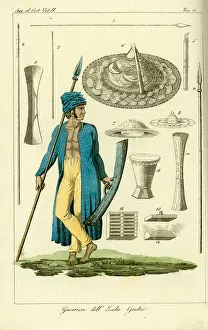 Moluccas: Warrior from the island of Guebe, Maluku Islands
