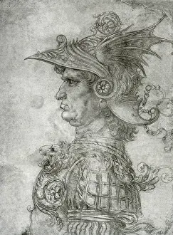 1475: Warrior in Profile, by Leonardo da Vinci
