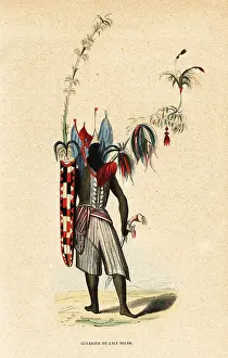 Fronds: Warrior of Solor Island, Lesser Sunda Islands, Indonesia
