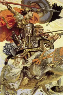Sounding: Warrior with Spear and Shield